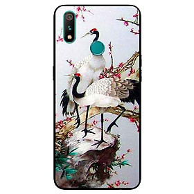 Ốp Lưng in cho Realme 3 Pro Mẫu Hạc Anh Đào - Hàng Chính Hãng