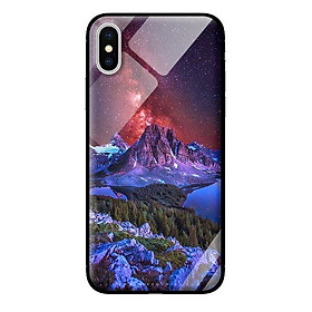 Ốp kính cường lực cho iPhone XS Núi Đêm - Hàng chính hãng
