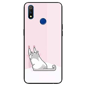 Ốp lưng in cho Realme 3 Mẫu Mèo Cào