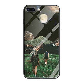 Ốp lưng kính cường lực cho iPhone 7 Plus /8 Plus Nền Cánh Đồng Yêu Thương - Hàng Chính Hãng