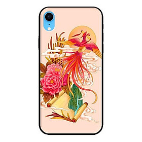 Ốp in cho iPhone XR Phượng Hoàng Nền Hồng - Hàng chính hãng