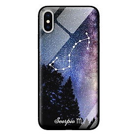 Ốp kính 12 cung Hoàng Đạo cho iPhone X Scorpio - Hàng chính hãng