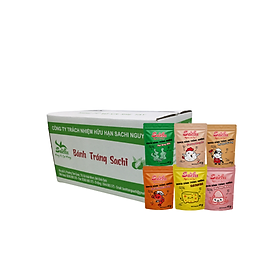 Thùng 25 gói mix 6 vị bánh tráng nướng tẩm vị