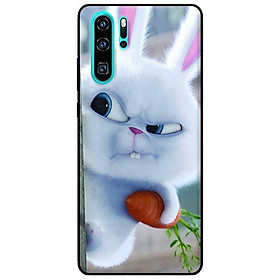 Ốp in cho Huawei P30 Pro Thỏ Trắng Nhăn Mặt - Hàng chính hãng