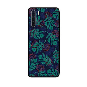 Ốp Lưng in cho Oppo A91 Mẫu Hoa Văn Lá - Hàng Chính Hãng