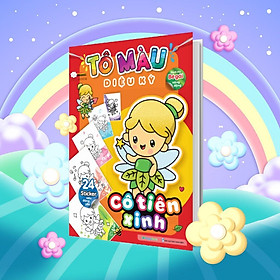 Sách - Tô Màu Diệu Kỳ - Cô Tiên Xinh (Hơn 40 Stickers) - Megabook