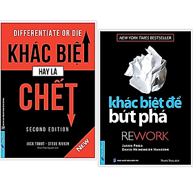 Bộ sách Khác Biệt Để Bứt Phá + Khác Biệt Hay Là Chết 
