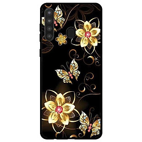 Ốp lưng dành cho Samsung Galaxy A21 mẫu Bướm Hoa Vàng