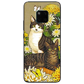 Ốp lưng in cho Huawei Mate 20 Pro Mẫu Hai Chú Mèo