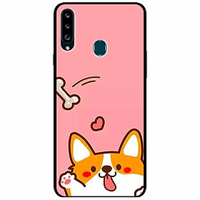Ốp lưng dành cho Samsung A20s mẫu Cún Love Xương