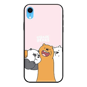 Ốp in cho iPhone XR 3 Chú Gấu Ôm - Hàng chính hãng