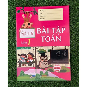 Sách - Vở ô li bài tập Toán lớp 1 (quyển 2  ) (HA-MK)