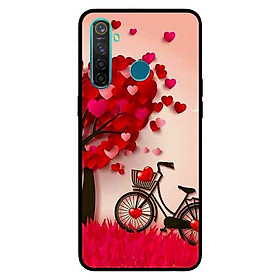 Ốp Lưng in cho Realme 5 Pro / Realme Q Mẫu NỀN TRÁI TIM 2 - Hàng Chính Hãng