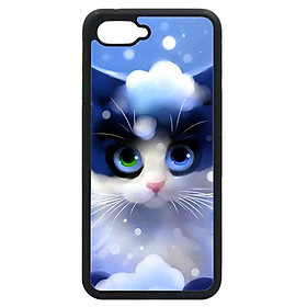 Ốp in cho Oppo A3s MÈO TUYẾT 1 - Hàng chính hãng