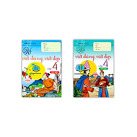 Sách - Combo Vở viết đúng, viết đẹp lớp 4 (tập 1 + 2) - dùng chung cho các bộ sgk hiện hành
