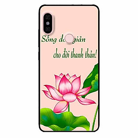 Ốp lưng in cho Xiaomi Mi 8 Mẫu Sống Đơn Giản