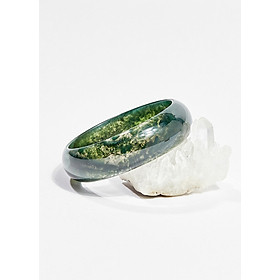 Vòng tay phong thủy đá băng ngọc thủy tảo ni 51 mệnh hỏa , mộc - Ngọc Quý Gemstones
