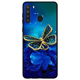 Ốp lưng dành cho Samsung Galaxy A21 mẫu Bướm Xanh