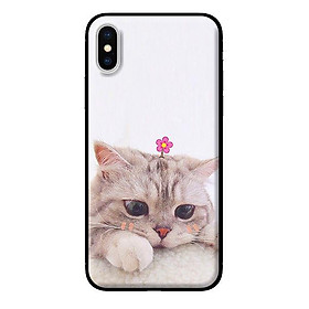Ốp in cho iPhone X Mèo Buồn - Hàng chính hãng