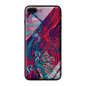 Ốp kính cường lực cho iPhone 8 Plus Gà Đỏ - Hàng chính hãng