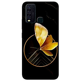 Ốp lưng dành cho Vivo Y30 mẫu Vòng Tròn Bướm Vàng