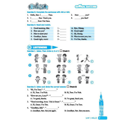 Sách - Global Success  Bài Tập Cuối Tuần Tiếng Anh Lớp 3 - Có Đáp Án - Tập 1 - Minh Thắng