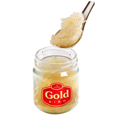 Gold Bird - Nước Yến Sào Nguyên Tổ Chưng Đường Phèn - Hũ Đơn (190g)