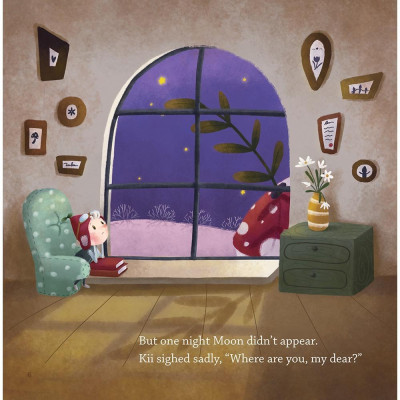 Sách Tiếng Anh 3 - Kii’s First Adventure - Moon Moon, Where Are You - Giải Thưởng Sách Tranh Ehomebooks - Quảng Văn