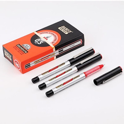 Hộp 12 Cây Bút Ký Tên Mực Nước Lỏng 0.5MM 3 Màu BAOKE/BK109