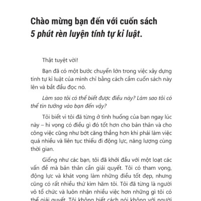 5 Phút Rèn Luyện Tính Tự Kỉ Luật _ML