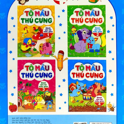 Tô Màu Thú Cưng - Tập 4 (Dành Cho Bé Mẫu Giáo)