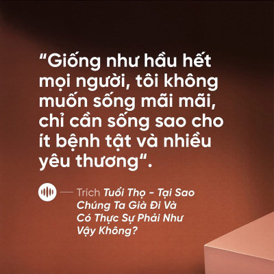 Combo Sách Giấy tặng Sách Nói | Tuổi thọ Lifespan - Tại sao chúng ta già đi và có thực sự phải như vậy không?