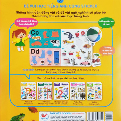 Bé Vui Học Tiếng Anh Cùng Sticker - Alphabet - Bảng Chữ Cái
