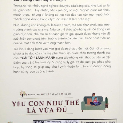 Yêu Con Như Thế Là vừa Đủ - "Cái Tôi Lành Mạnh" (Cẩm Nang Nuôi Dạy Trẻ Lớp 5)