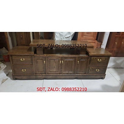 Kệ gỗ sồi sơn có 2 màu