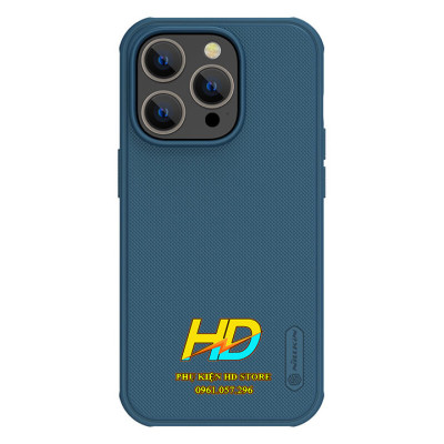 Ốp Lưng Chống Trượt Dành Cho iPhone 14 Pro Chính Hãng Nillkin SUPER FROSTED SHIELD PRO - Hàng Chính Hãng