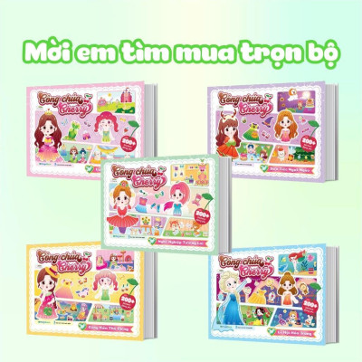 Sách - Công Chúa Cherry - Nghề Nghiệp Tương Lai - Sách Bóc Dán Sticker Cho Bé Gái - Megabook