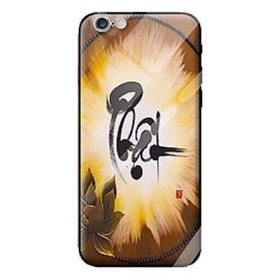 Ốp kính cường lực cho iPhone 6s Plus thư pháp 27 - Hàng chính hãng
