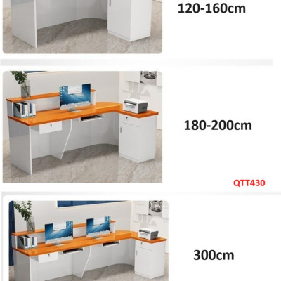 QUẦY LỄ TÂN, QUẦY TIẾP TÂN, QUẦY TÍNH TIỀN, QUẦY THU NGÂN QTT430 - NỘI THẤT LẮP RÁP VIENDONGADV