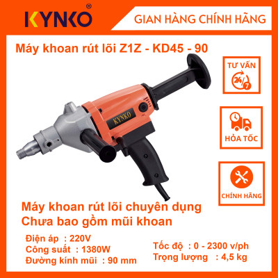 Máy khoan rút lõi đường kính 90mm Kynko Z1Z- KD45 -90 (cam) cầm tay chính hãng khỏe giá tốt Z1Z- KD45 -90 # 6451