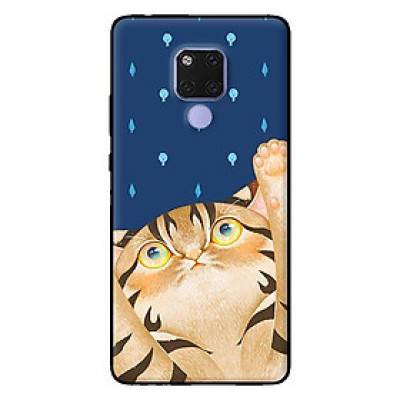 Ốp in cho Huawei Mate 20 Mèo Xanh - Hàng chính hãng