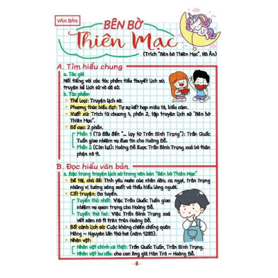 Sách - Take Note - Văn 8 - Không Lò Xo, Bìa Xanh - Dùng Cho Cả 3 Bộ SGK - Minh Thắng