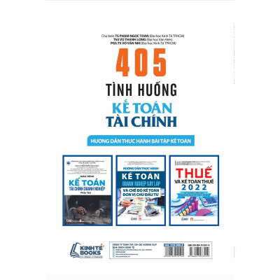 Sách - 405 Tình Huống Kế Toán Tài Chính - NS Kinh Tế