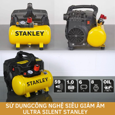 Máy nén khí không dầu 6L Stanley DST100/8/6 - Hàng chính hãng