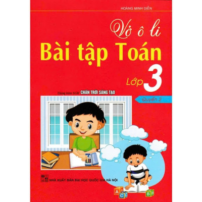 Sách - Vở Ô Li Bài Tập Toán Lớp 3 + Vở Ô Li Theo Mẫu Chữ Lớp 3 - Bám Sát Sgk Chân Trời Sáng Tạo - Bộ 4 Cuốn - Hồng Ân