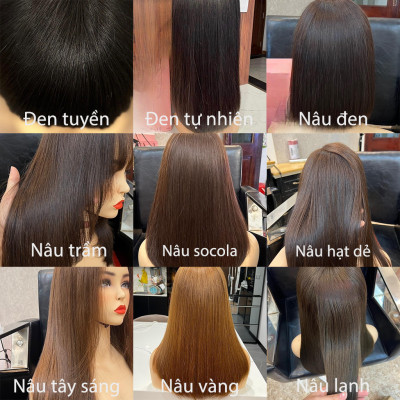 Mái bay Hàn Quốc 2 chiếc rời ( loại ngắn ngang má) tóc th.ật - Tóc Giả Vân Anh