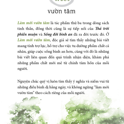  Làm mới vườn tâm - Tác giả Suối Thông