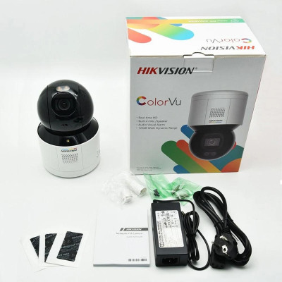 Camera IP Speed Dome hồng ngoại Wifi 4.0 Megapixel HIKVISION DS-2DE3A404IWG-E/W Tích hợp loa ngoài & Micro 2 chiều ,.-Hàng chính hãng