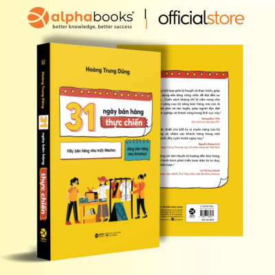 Sách - 31 Ngày Bán Hàng Thực Chiến - Hãy Bán Hàng Như Một Master, Đừng Bán Hàng Như Amateur - Alphabooks