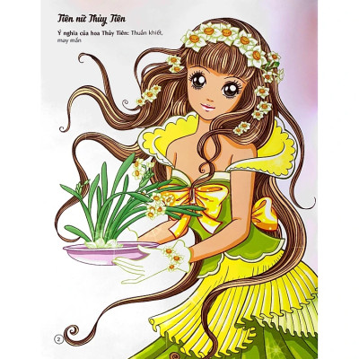 Sách Tô Màu Bồi Dưỡng Năng Lực Cảm Nhận Thẩm Mỹ - Tiên Nữ Các Loài Hoa